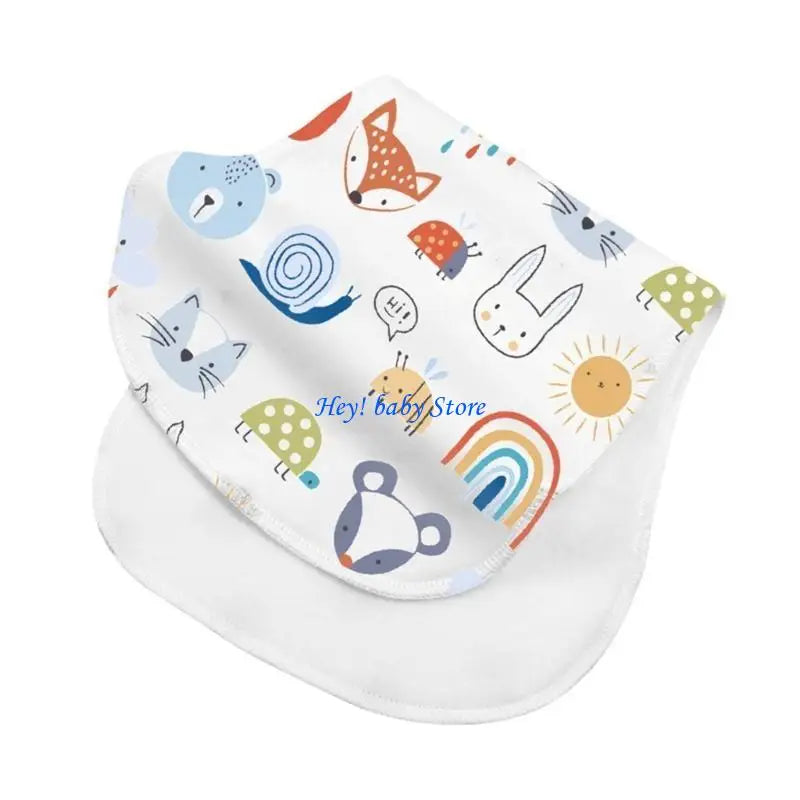 Soft Absorbent Baby Burp Cloths – Newborn Feeding & Teething Bibs