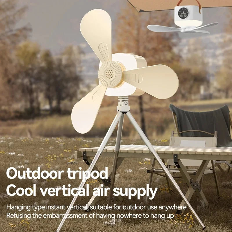 RTONTR Wireless Portable Ceiling Fan | USB, LED, Remote