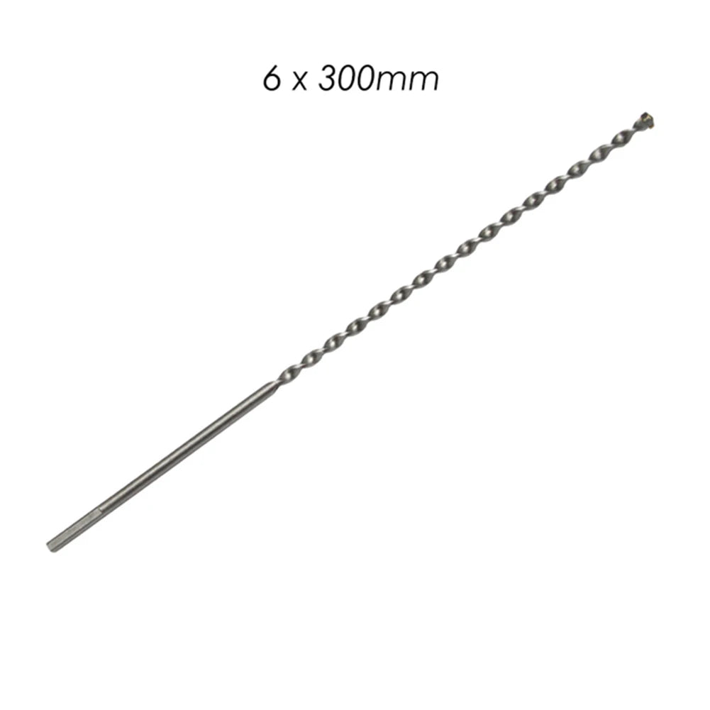 Long Masonry Concrete Impact Drill Bit Triangle Shank 6- Alloy T-wist