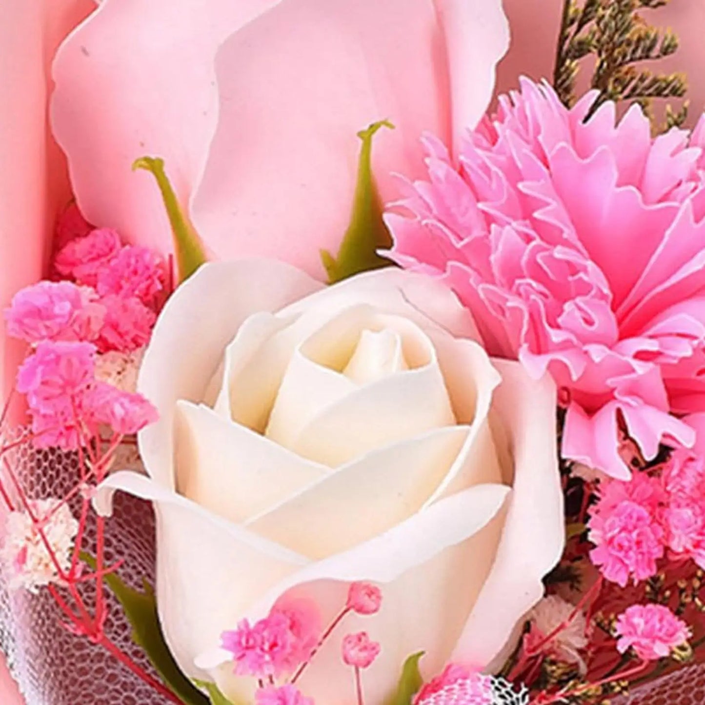 Forever Flowers Bouquet Soap Preserved Rose Decoration Women Birthday Flowers For Teachers Colleagues Friends Teacher's Day Peaceful Pleasures Health and Wellness