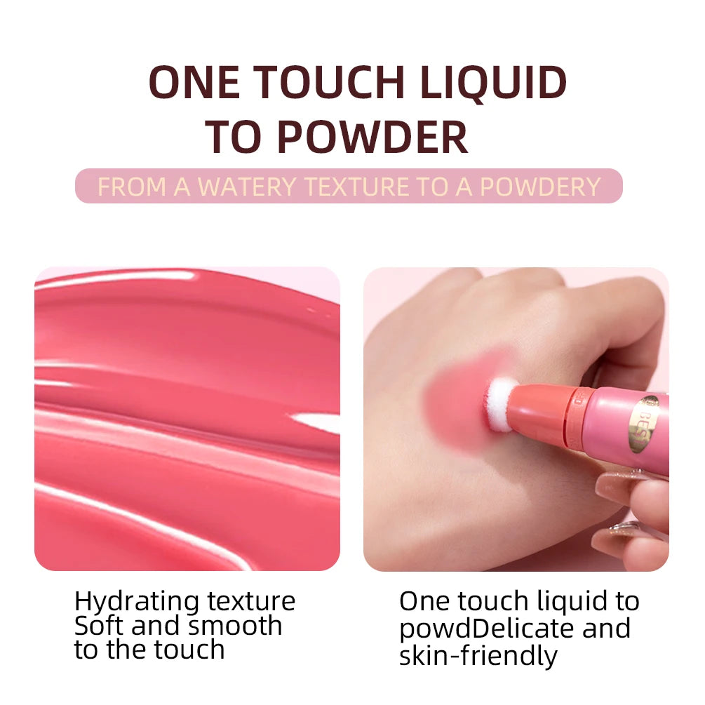 QIBEST Watercolor Liquid Blush For A Radiant And Sculpted Look Makeup Highlighter Contour Face Blusher Cosmetics For Women Peaceful Pleasures Health and Wellness