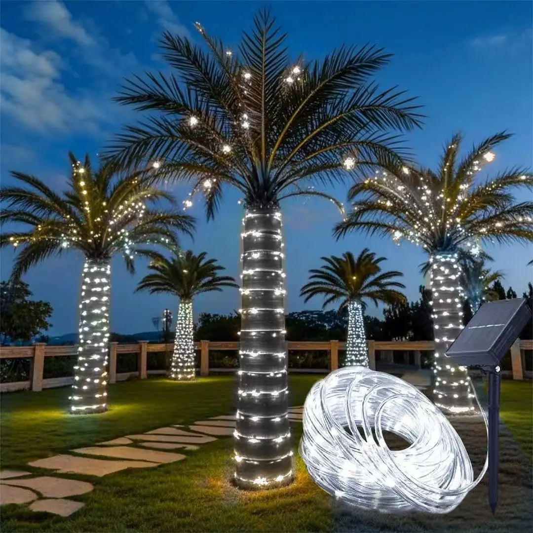Solar String Lights Outdoor Waterproof LED Rope – 12m/7m