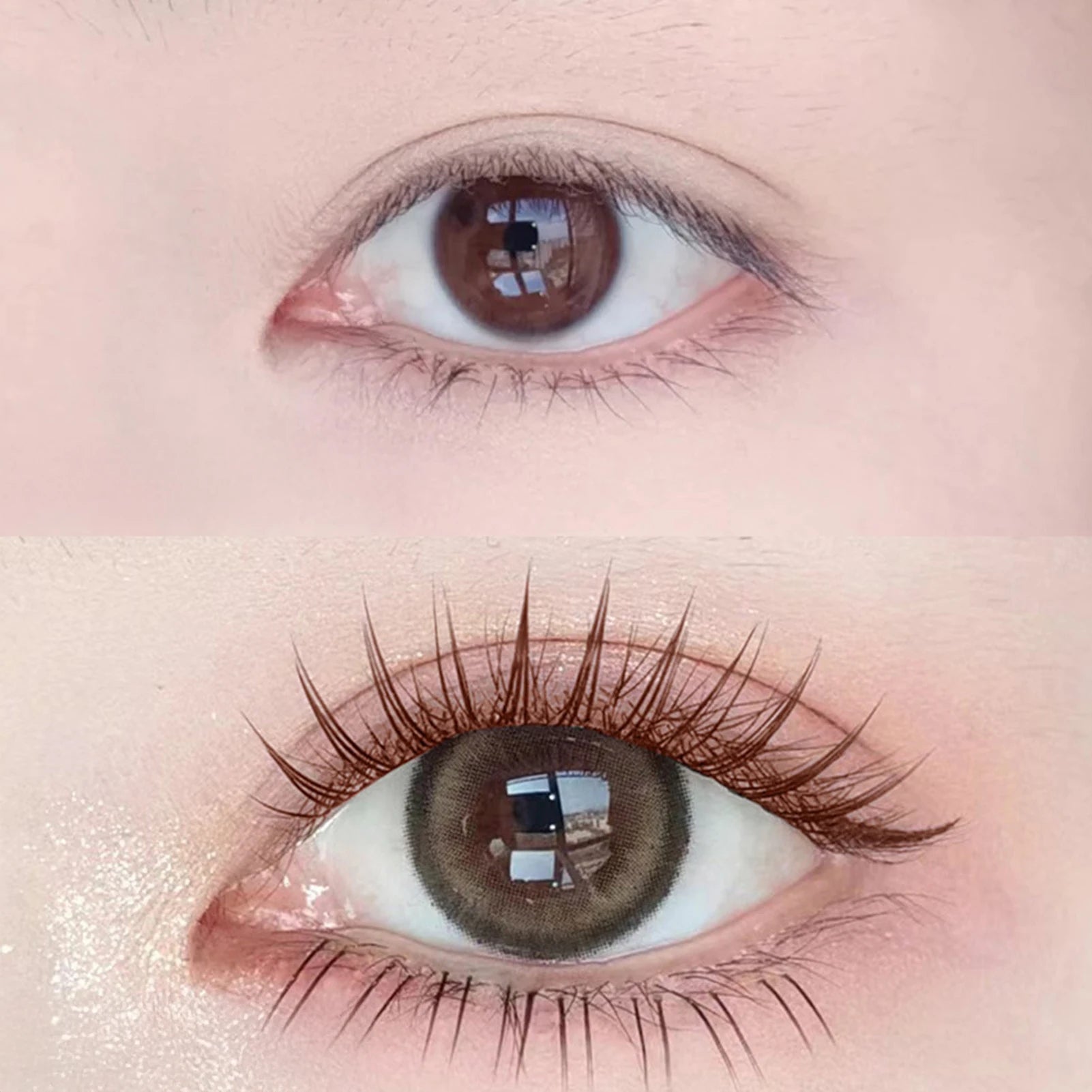 Black/Brown Color C Curl False Eyelashes Natural Look Fluffy Eyelash Clusters Large Capacity Korean Idol Lash Extension Peaceful Pleasures Health and Wellness