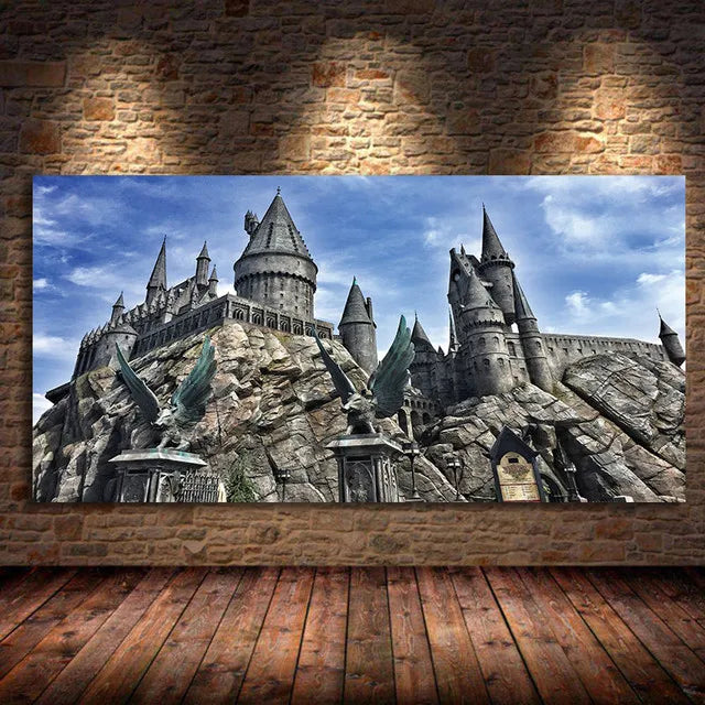 Harry Potter Hogwarts Owl Canvas Wall Art | Kids Room Decor