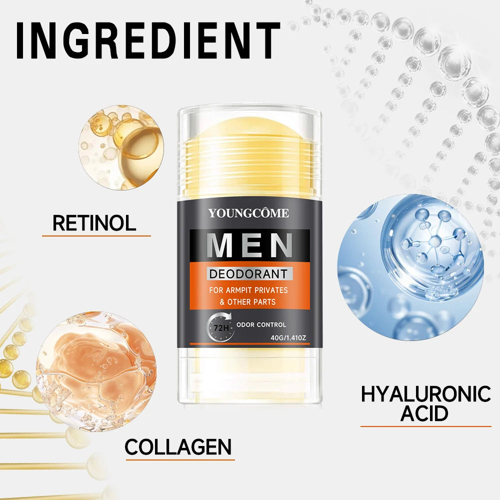 Men Odor Remove Cream Underarm Bad Smell Sweating Removal Armpit Refreshing Antiperspirant Lasting Aroma Deodorant Body Care Peaceful Pleasures Health and Wellness