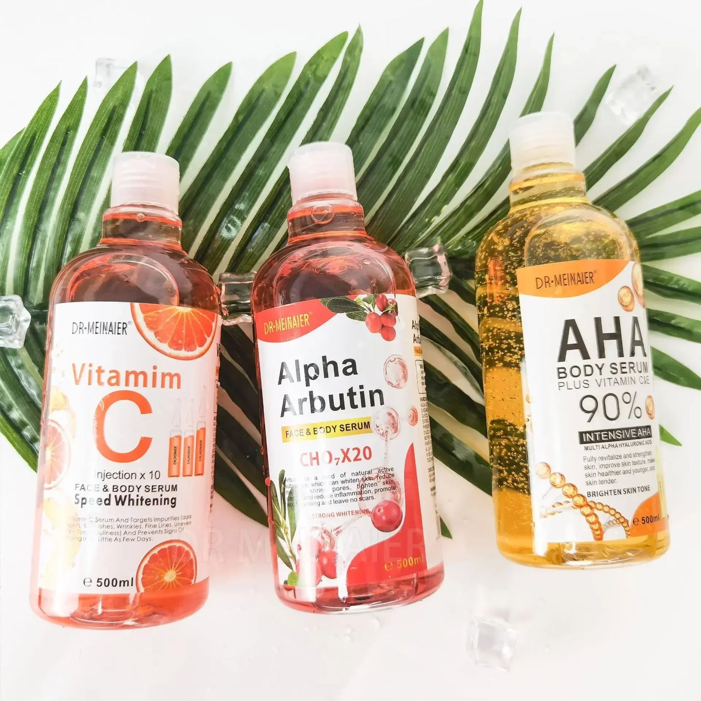 500ml Hyaluronic Acid Vitamin C & AHA Brightening Body Serum