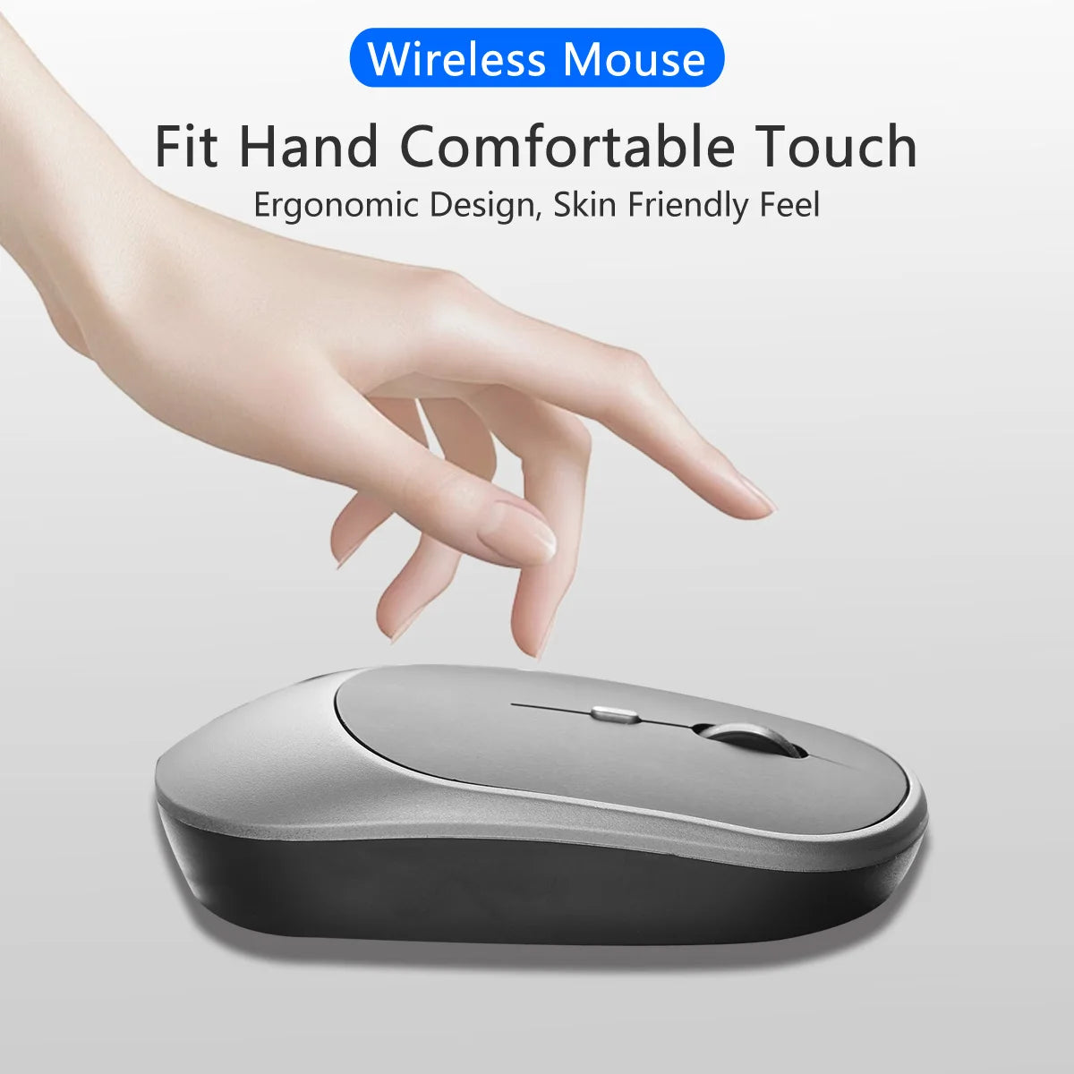 2.4Gh Wireless Gaming Mouse Dual Modes Bluetooth Ultra-Low Power Consumption,Compatible With PC Mac Computers Laptops Peaceful Pleasures Health and Wellness