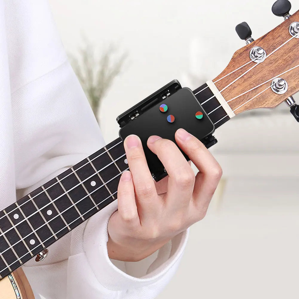 Ukuleles Chord Trainers With 7 Chords Portable One-Touch Chords Presser Professional Beginner Practice Tools Assistant Device Peaceful Pleasures Health and Wellness