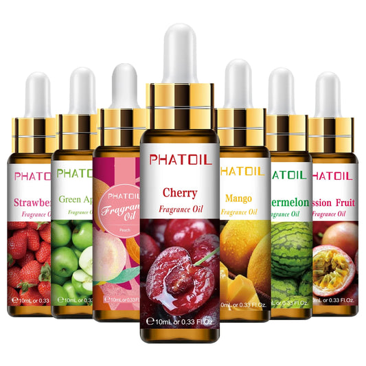 PHATOIL Fruit Fragrance Oils 10ml – Peach, Mango & More Fragrance Oil Set Oasis Select