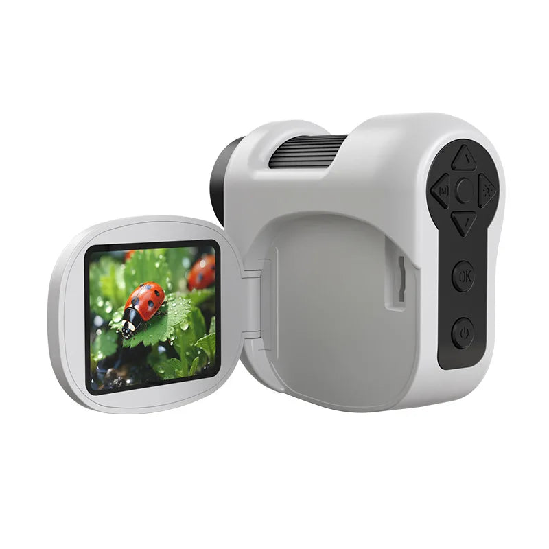 Electron Microscope, Intelligent Portable, Foldable Children's Educational Toy, Can Be Photographed or Recorded Peaceful Pleasures Health and Wellness