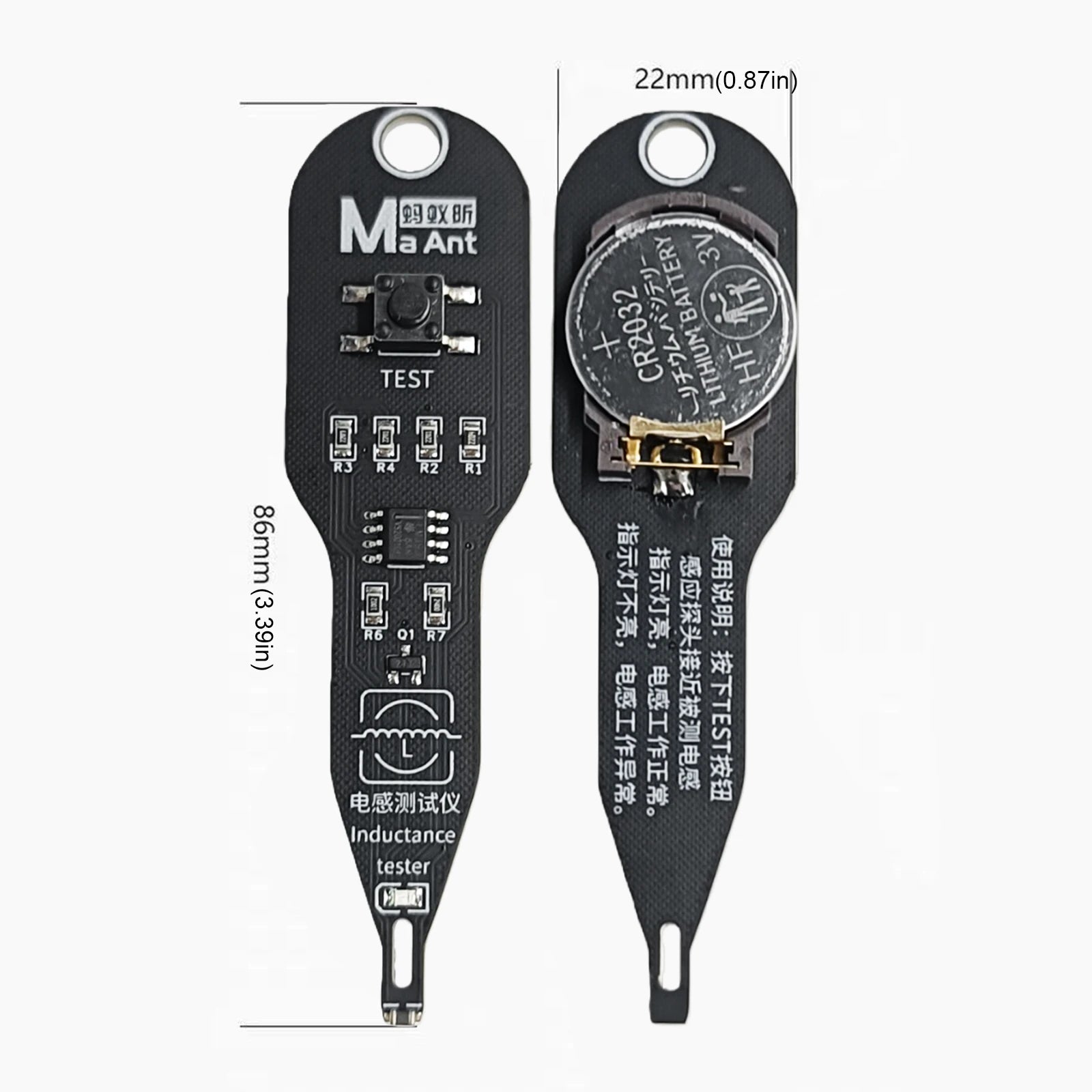 Inductance Tester High Precision Electromagnetic Induction Instrument Lightweight Motherboard Coil Tester for Induction Fault Peaceful Pleasures Health and Wellness