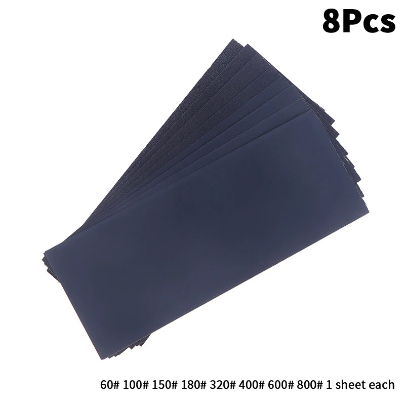 New 5/6/8/10/18/24Pcs Sandpaper Set 2000/2500/3000/5000/7000 Mixed Grits Sand Paper Water/Dry Sanding Paper Abrasive Tool Peaceful Pleasures Health and Wellness A1