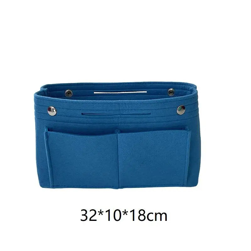 Felt Insert Bag Organizer | Multi-Pocket Travel Cosmetic Tote