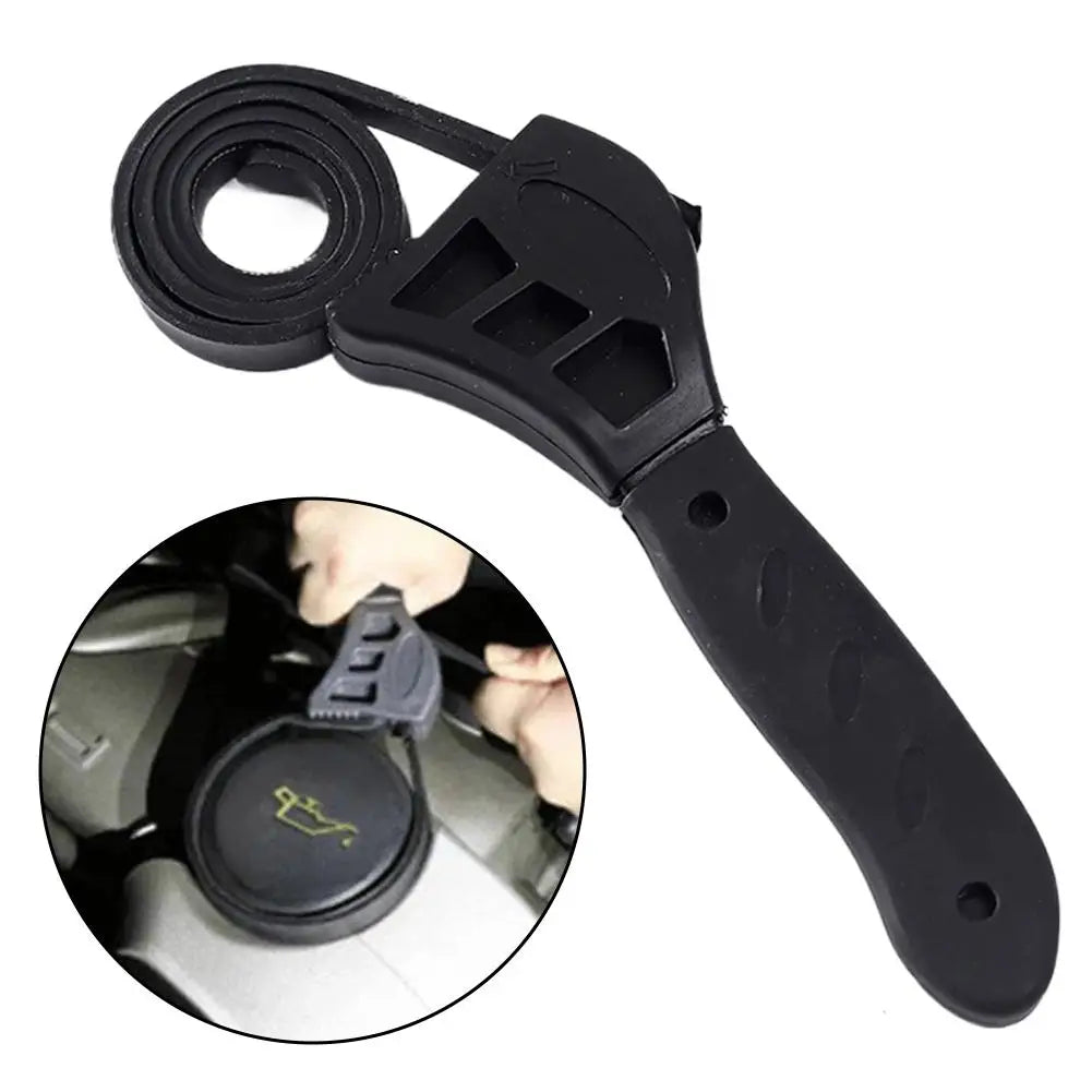 Multi-functional Belt Wrench Adjustable Strap Wrench Oil Filter Jar Opener Pipe Fitting Universal Jar Lids Tighten Loosen Tool Peaceful Pleasures Health and Wellness