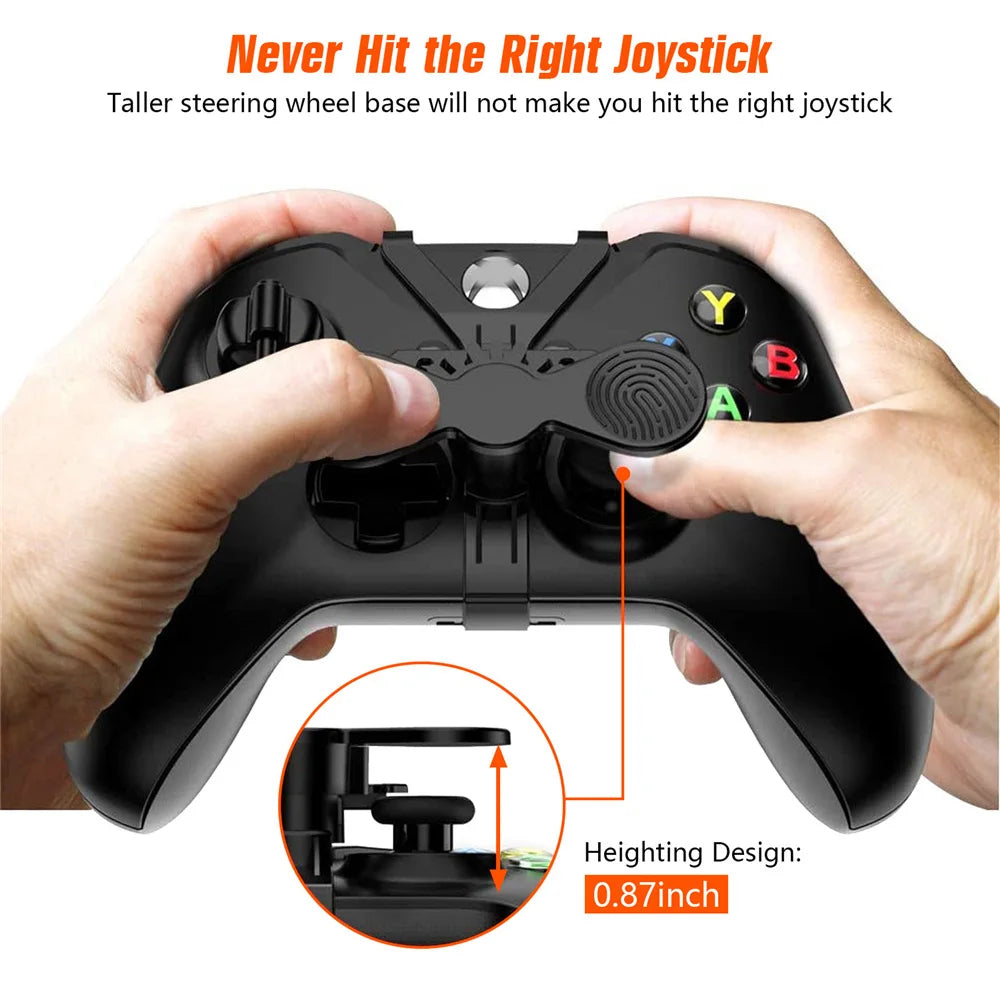 Black Mini Steering Wheel For Xbox One And Xbox One S Game Controller Auxiliary Replacement Accessories Easy To Assemble Peaceful Pleasures Health and Wellness