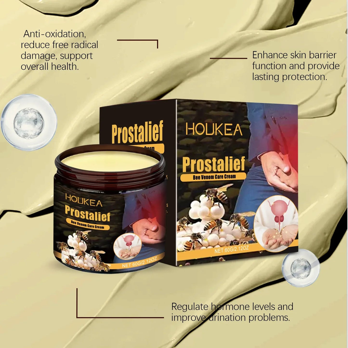Houkea Bee Venom Men's Private Area Care Cream 60g