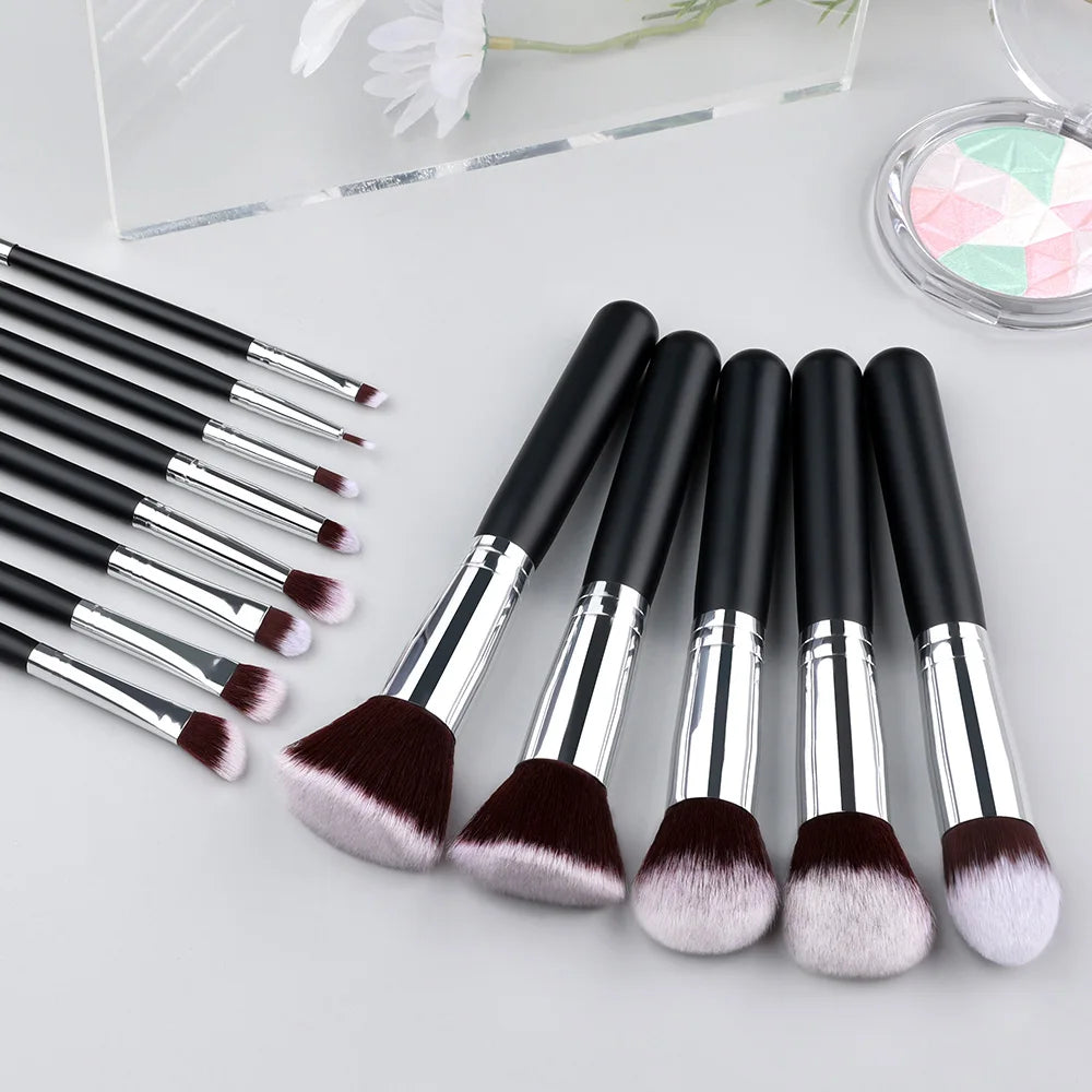 Professional Makeup Brush Set 14/16Pcs – Contour, Blush & Powder