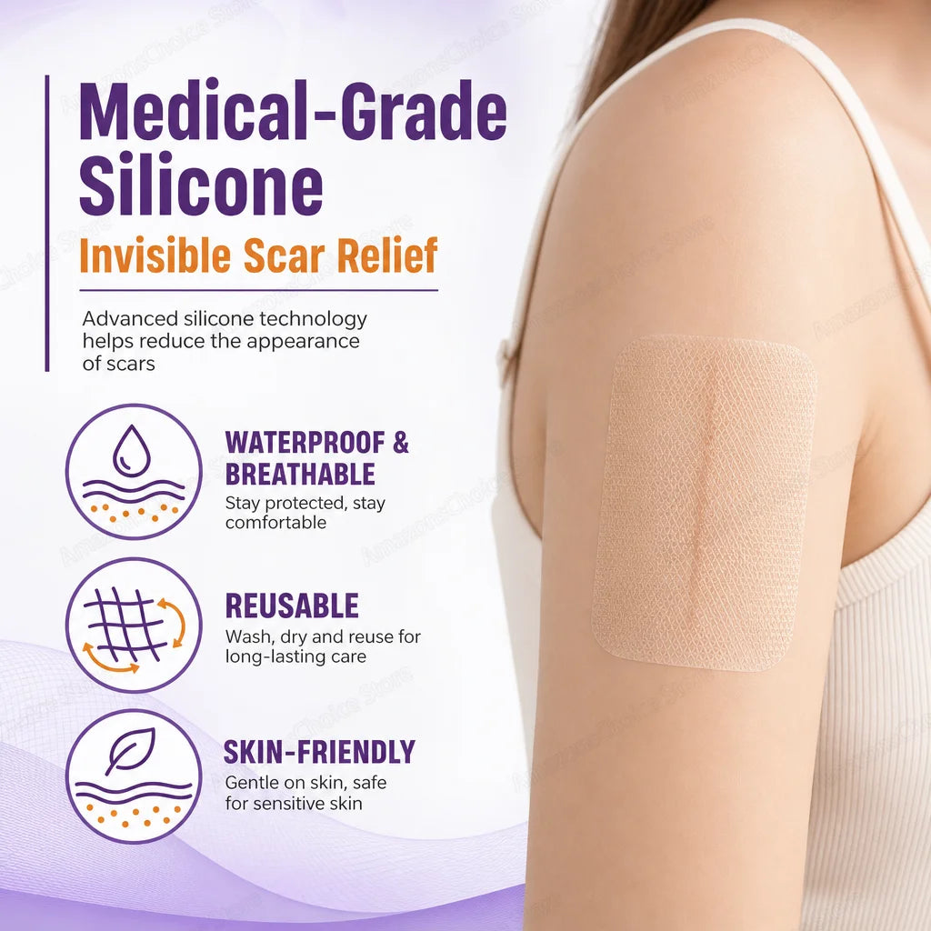 0.5M/1.5M/3M*4cm Silicone Scar Sheets Removal Strips Silicone Gel Scar Strip For Acne Keloid Surgery Burn Treatment Scar Patch Peaceful Pleasures Health and Wellness