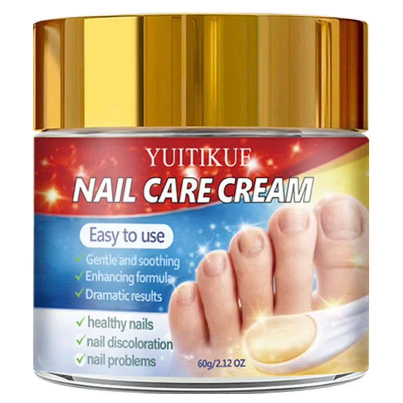 Yuitikue Nail Care Cream, 60g Gentle Nail Repair Cream for Nail Discoloration & Nail Problems, Promoting Healthy Nails Peaceful Pleasures Health and Wellness 1pc 60g