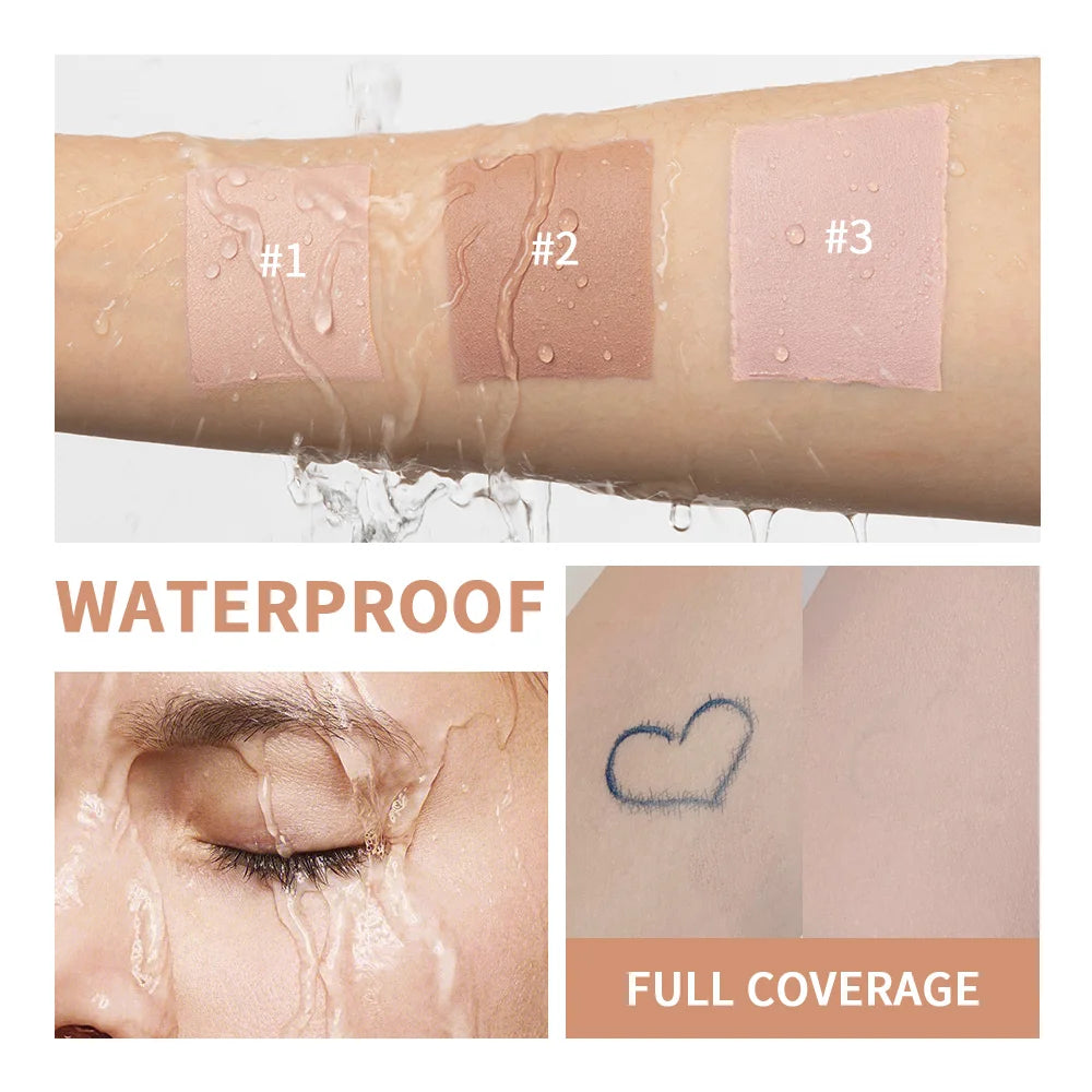 Eye Concealer Corrector With Brush Moisturizing Natural Foundation Long Lasting Waterproof Cover Dark Circles Under Eye Makeup Peaceful Pleasures Health and Wellness