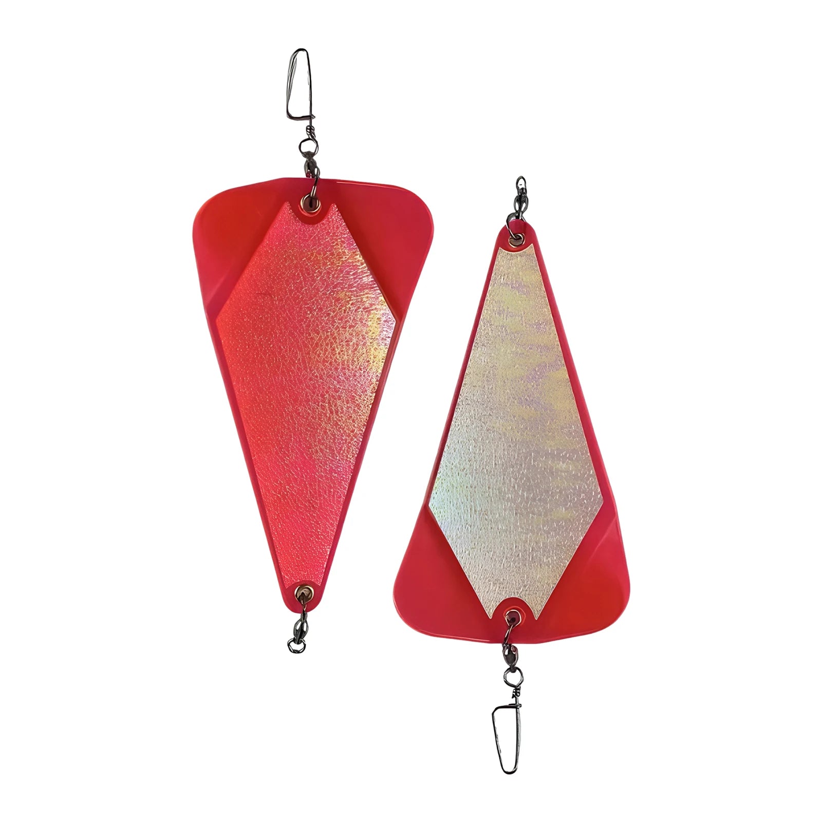 Triangle Trolling Tackle Flasher UV Double-sided Reflective Sea Fishing Bait for Sea Fishing Luminous Lure Boat Accessory Peaceful Pleasures Health and Wellness