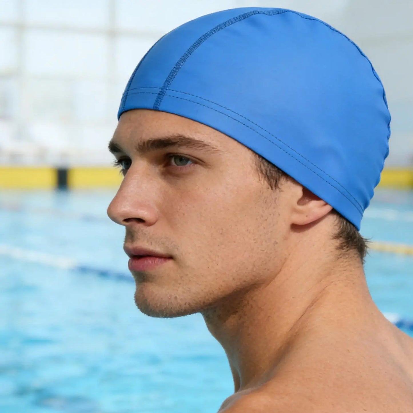 Waterproof Silicone Swim Cap – Ear Protection Kids & Adults