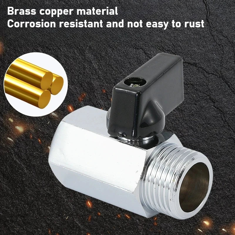Copper Mini Ball Valve PT 1/8 1/4 3/8 1/2 Threaded Water Gas