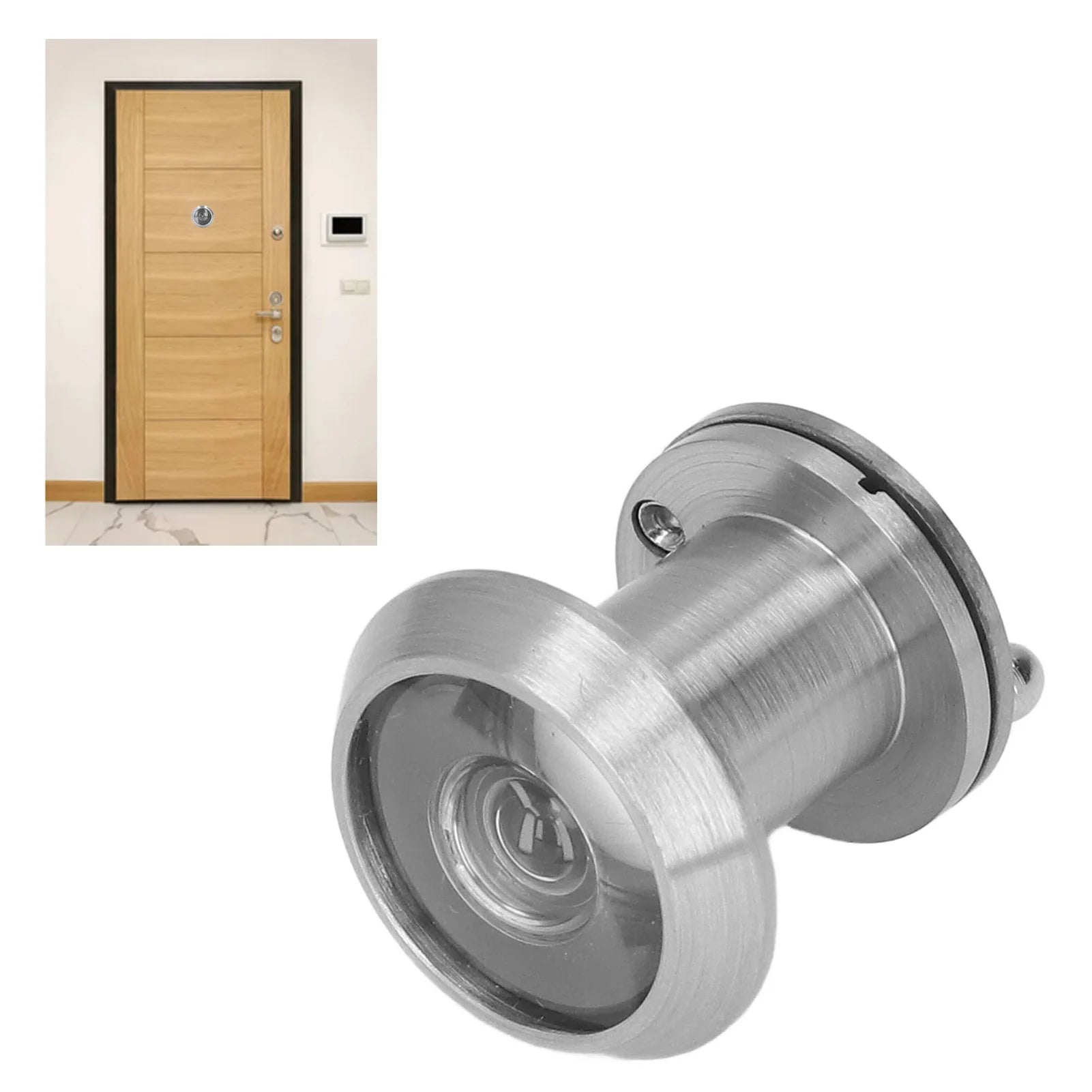Anti Theft Door Viewer Safety Door Viewer Anti Theft Household Copper Door Viewer Peephole with Back Cover for Home Office Hotel Peaceful Pleasures Health and Wellness