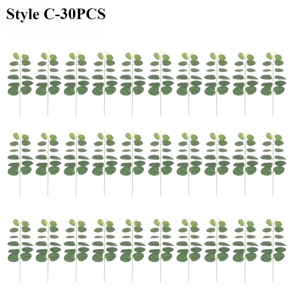 Artificial Eucalyptus Leaf Picks 3 Styles – Wedding & Home Décor