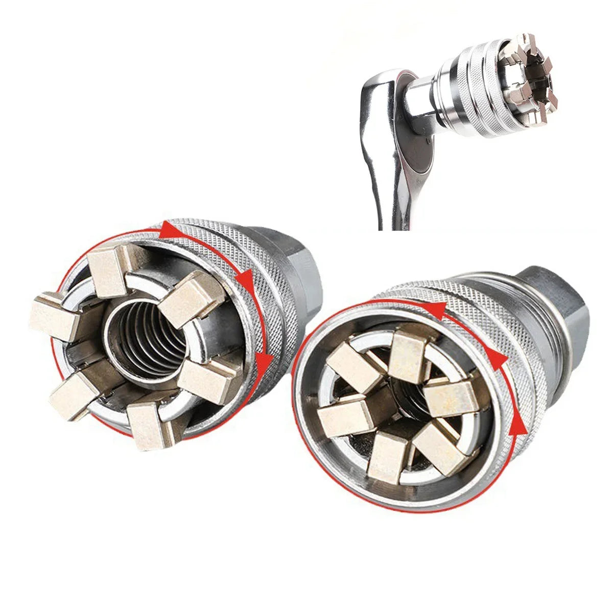 Adjustable Universal Socket Wrench Sockets Tools 3 8 Drive Ratchet
