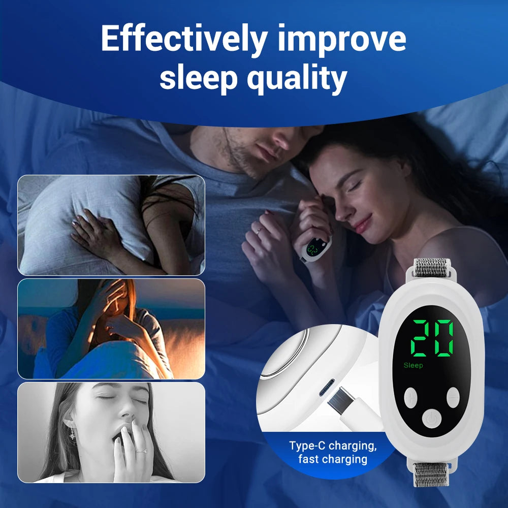 Hand Held Sleep Aid Device Anxiety Insomnia Relief Physical Hypnosis Smart Sleeper for Women&Men Massage Improved Sleeping Mood Peaceful Pleasures Health and Wellness