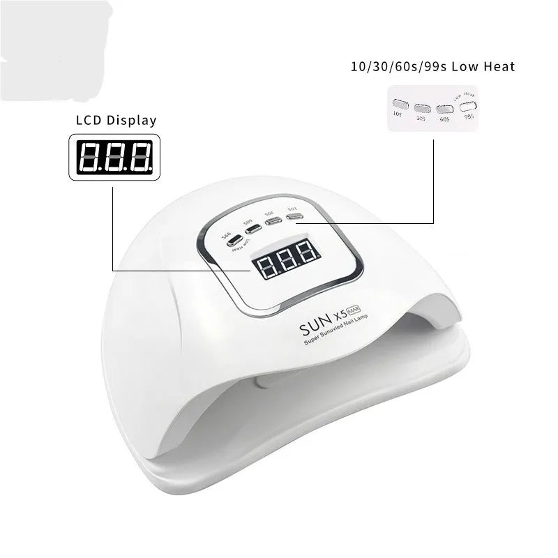 X5MAX Ultraviolet/LED Nail Lamp Drying Device - A nail polish suitable for the quick curing process in nail art and foot care Peaceful Pleasures Health and Wellness
