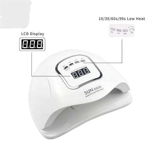 X5MAX Ultraviolet/LED Nail Lamp Drying Device - A nail polish suitable for the quick curing process in nail art and foot care Peaceful Pleasures Health and Wellness