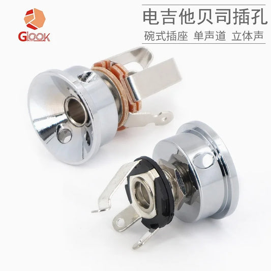 Jack Electrosocket Recessed Electric Guitar Socket Plate Holder Parts Peaceful Pleasures Health and Wellness