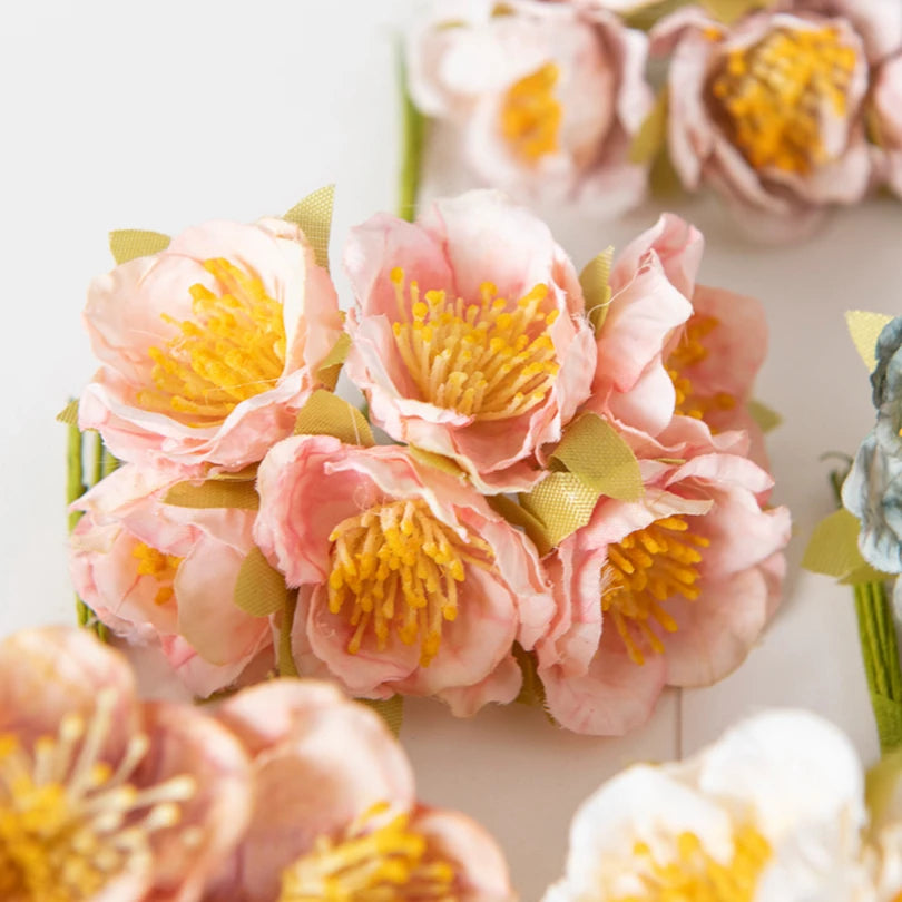 Artificial Silk Plum Blossom Flowers | Home & Party Decor