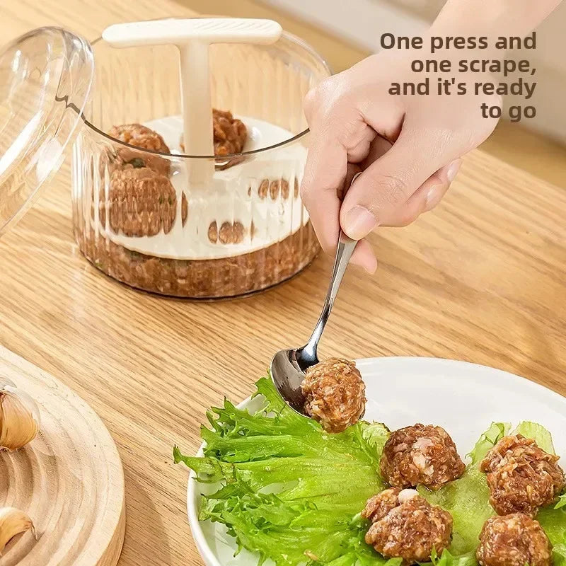 Translucent Meatballs Press Mold Minced Meat Storage Container Household Fried Meatball Making Peaceful Pleasures Health and Wellness