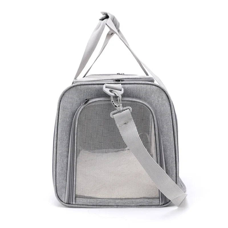 Foldable Cat Backpack Portable Pet Carrier for Small Cats Expandable Travel Pet Bag Handheld Car Outing Breathable Pet Backpack Peaceful Pleasures Health and Wellness