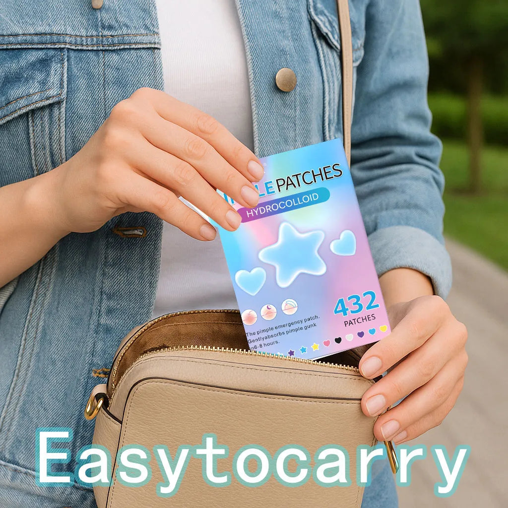 Invisible Waterproof Hydrocolloid Acne Patches – All Skin Types
