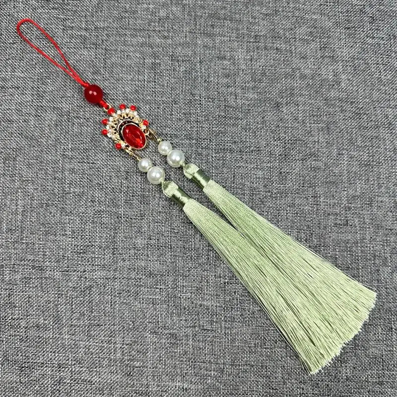 Antique Hanfu Tassel Pendant | Ethnic Cheongsam Décor 25cm