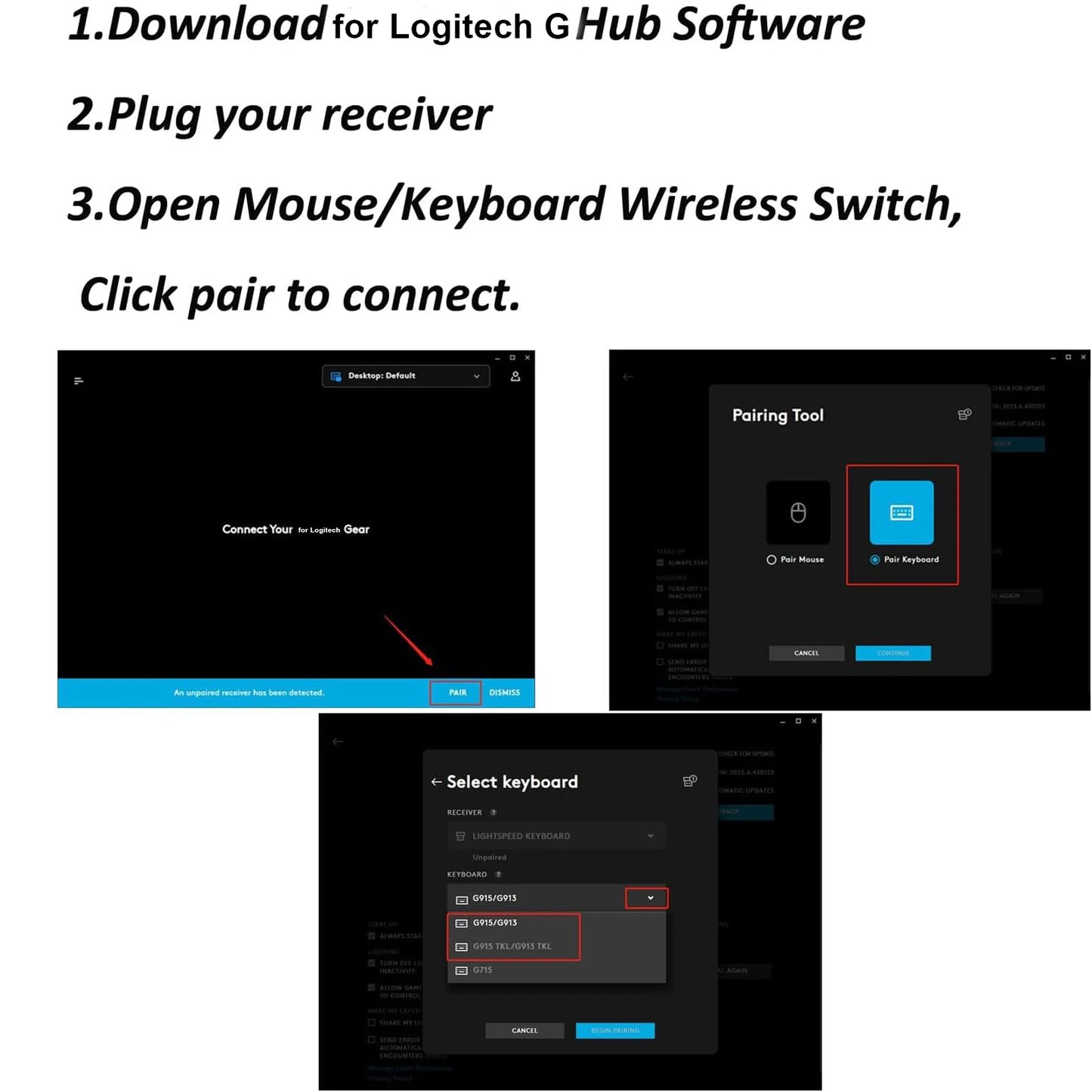 New USB Dongle Keyboard Receiver Adapter Replacement For G913 G915 TKL Wireless Mechanical Gaming Keyboard For G815 G813 TKL Peaceful Pleasures Health and Wellness