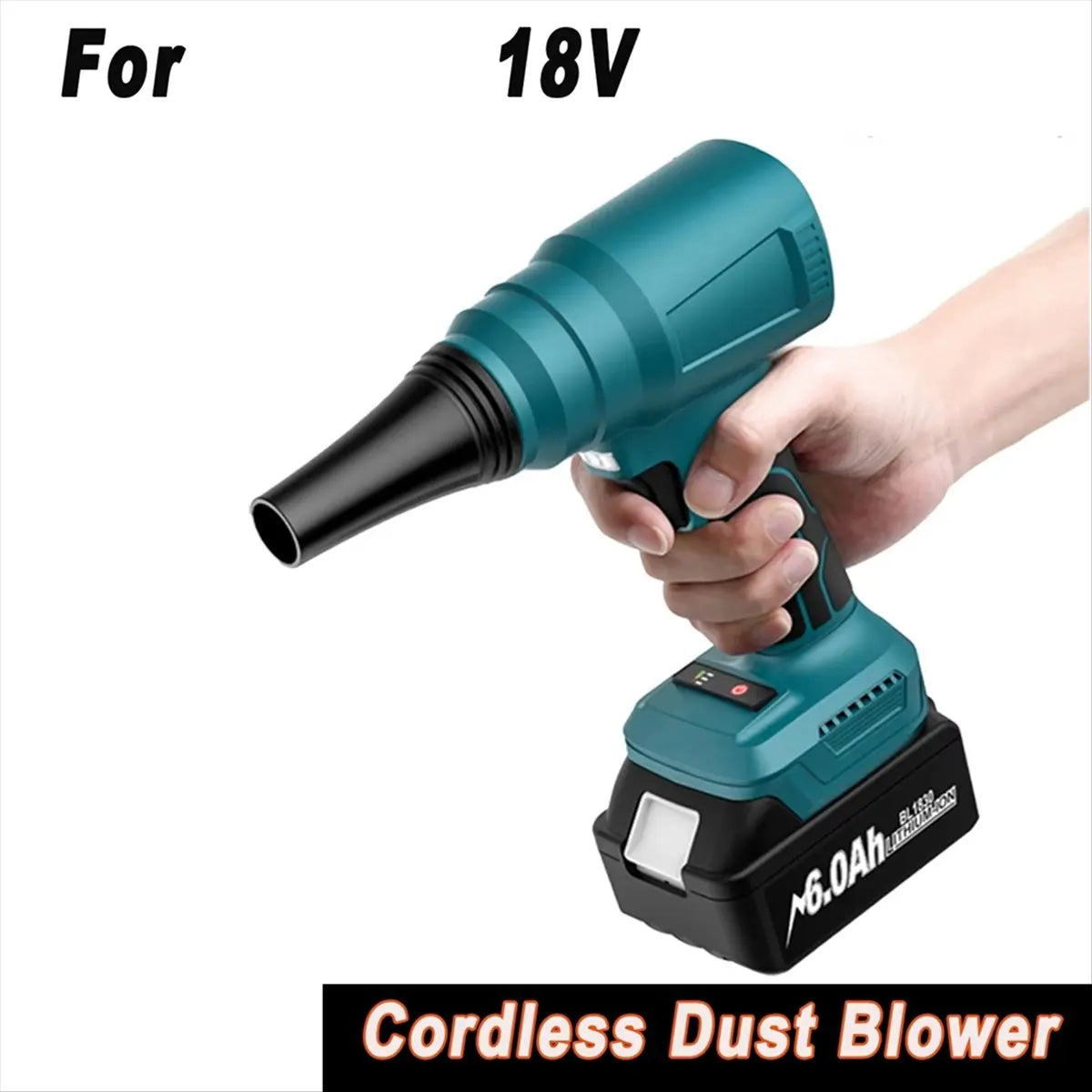 *ABDH For Makita 18V Cordless Dust Blower Battery, Brushless Motor Compressed Air Dust Collector Handheld Power Tool Peaceful Pleasures Health and Wellness