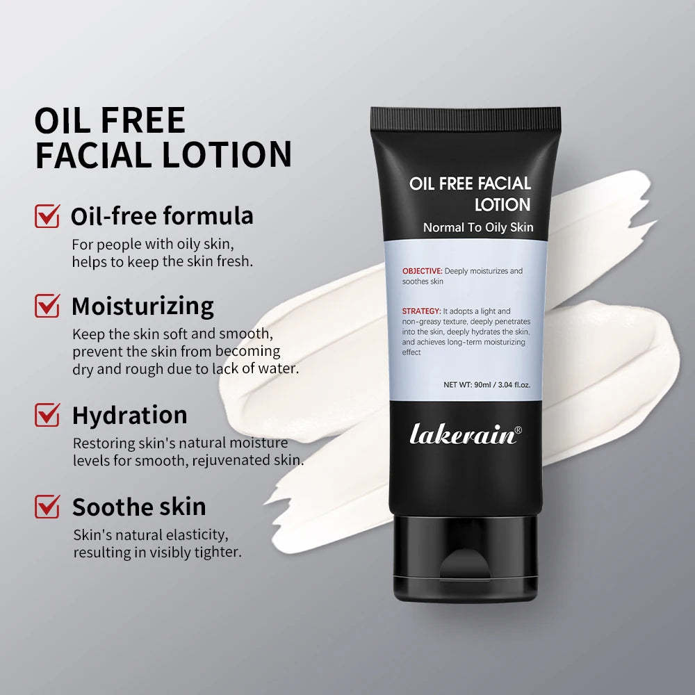 Men’s Oil Free Hydrating Facial Lotion Deep Moisturizer Oil Control Exfoliating Blackhead Remover Firm Skin Care For Normal Oily Peaceful Pleasures Health and Wellness