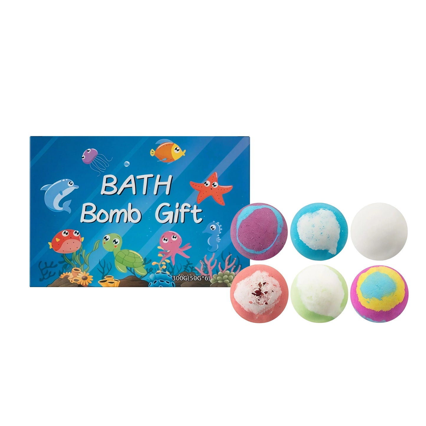 Kids Bath Bombs Gift Set 12 PCS – Surprise Ocean Toys
