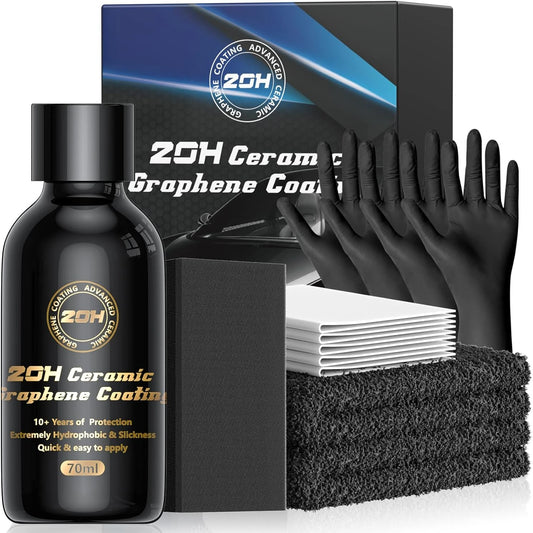 20H Professional Graphene Ceramic Coating for Cars 10+ Years Protection Hydrophobic Scratch UV Resistant High Gloss Finish Peaceful Pleasures Health and Wellness
