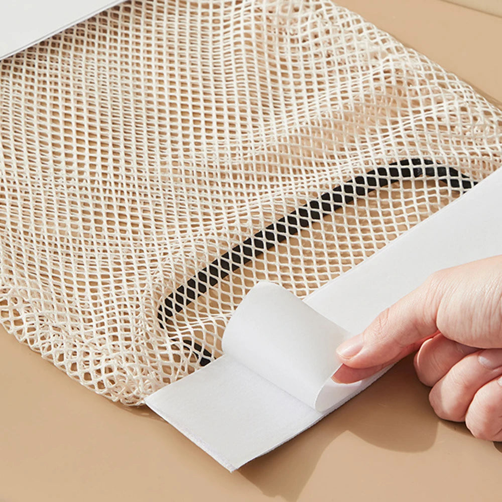 1-3PCS Wall-Mounted Large-Capacity Hanging Mesh Storage Bag Kitchen Garbage Bag Organizer Net Kitchen Storage Tool Peaceful Pleasures Health and Wellness