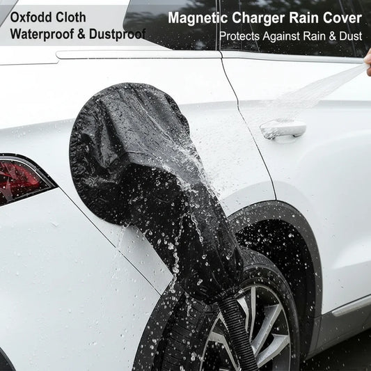 EV Charger Port Cover Rainproof Magnetic Charging Port Cover Snow Rain Sun Protection for Electric Cars Outdoor Waterproof Peaceful Pleasures Health and Wellness