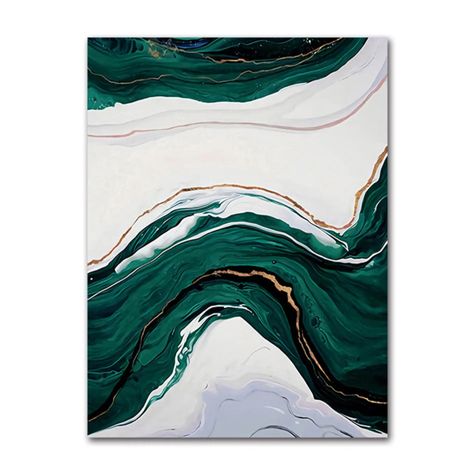 Minimalist Abstract Green Texture Canvas Wall Art Print Canvas Wall Art Peaceful Pleasures Health and Wellness A0722-02 40x50cm Unframed