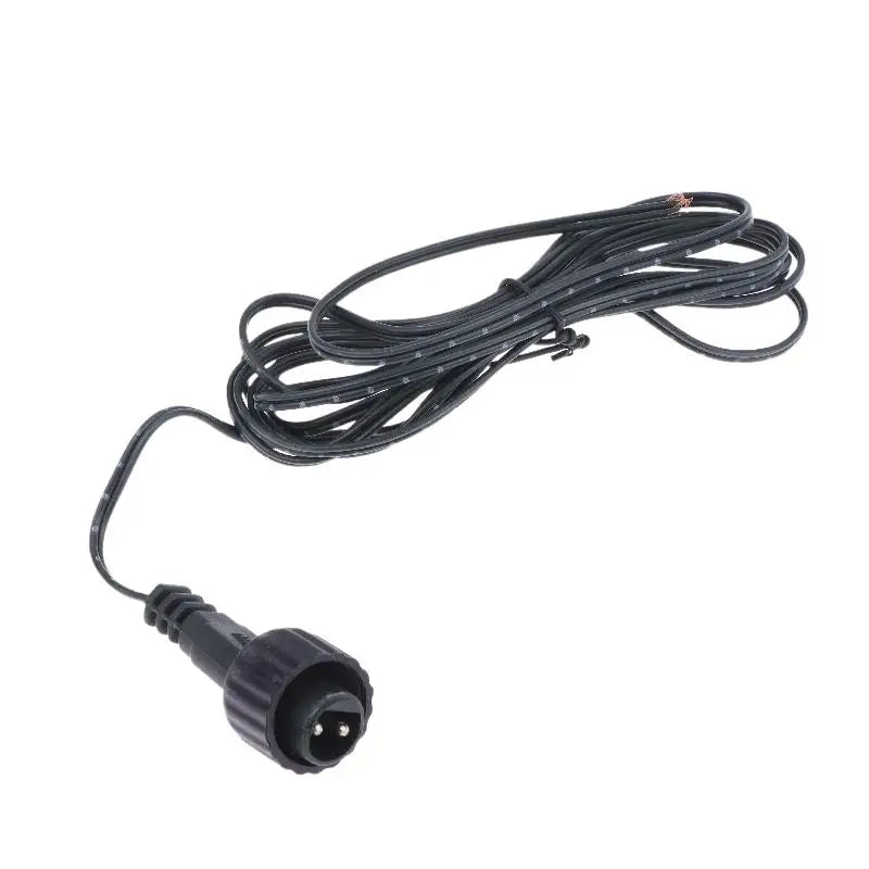 Outdoor Solar Light Waterproof Extension Cable For Solar Panel 2Pin LED Connector Male 2 Meters Black 2Pin Plug Connector Wire Peaceful Pleasures Health and Wellness 1pc
