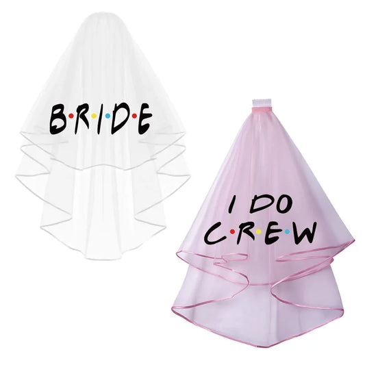 Friends Themed Bachelorette Veil & Party Props | Bridal Shower Bachelorette Party Set Peaceful Pleasures Health and Wellness