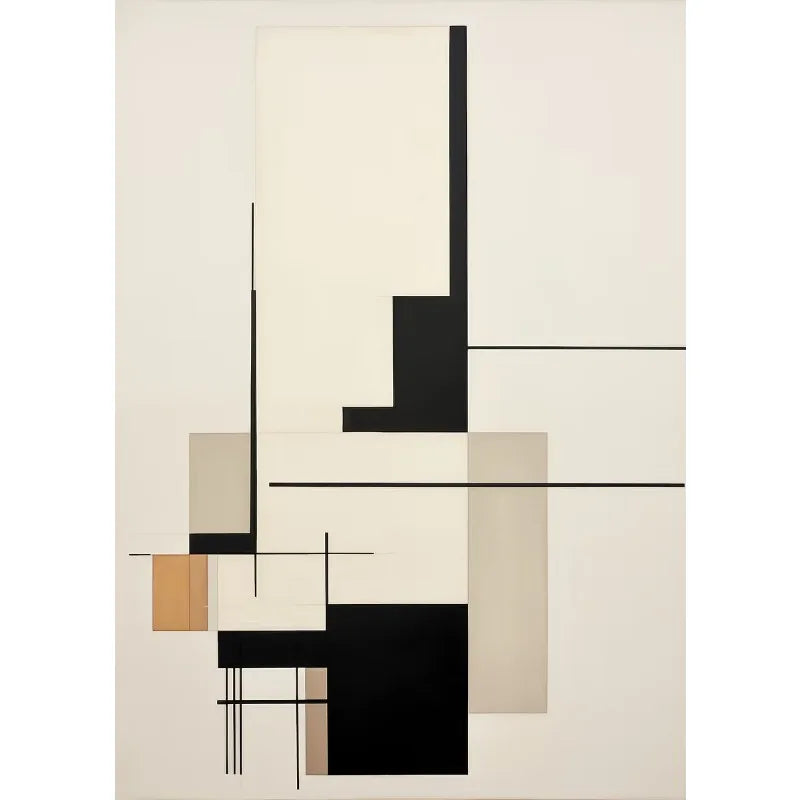 Abstract Bohemian Geometric Shapes Abstract Landscape Line Poster Printed Canvas Painting Wall Art Pictures Home Decor Gift Peaceful Pleasures Health and Wellness 8 55x75cm